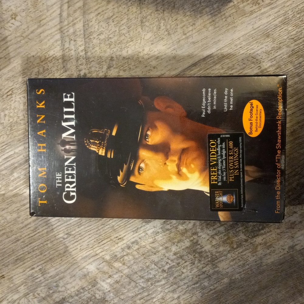 The Green Mile Tom Hanks VHS 2 collection